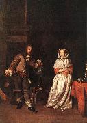METSU, Gabriel The Hunter and a Woman sg oil on canvas